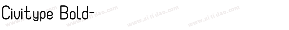Civitype Bold字体转换